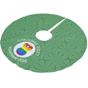 Gay Pride Black Hair Angel Chanoeka Vlag Persoonli Kerstboom Rok