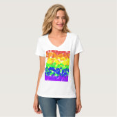 Gay Pride Bokeh Flag T-shirt (Voorkant volledig)