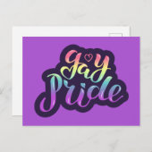 Gay Pride Briefkaart (Voorkant / Achterkant)