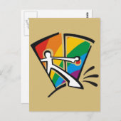 Gay Pride Briefkaart (Voorkant / Achterkant)