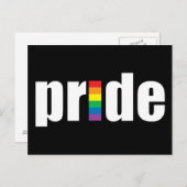 Gay Pride Briefkaart (Voorkant / Achterkant)