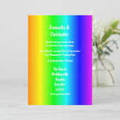 Gay Pride bruiloft foto-uitnodiging Kaart (Staand voorkant)