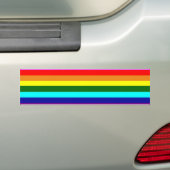 Gay Pride Bumpersticker (Op auto)