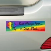 Gay Pride Bumpersticker Rainbow Love Stickers (Op auto)