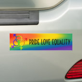 Gay Pride Bumpersticker Same-Sex Love Stickers (Op auto)