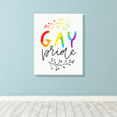 Gay Pride Canvas Afdruk (Insitu (Houten vloer))