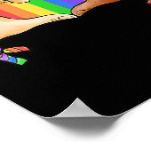Gay Pride Clothing LGBT Rainbow Flag Heart Unity Poster (Hoek)