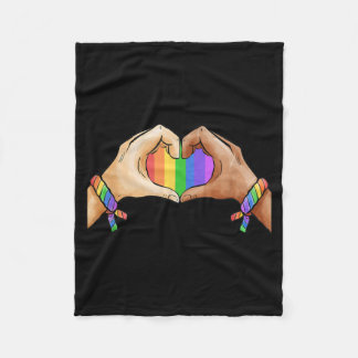 Gay Pride Clothing LGBT Rainbow Flag Pride Month Fleece Deken