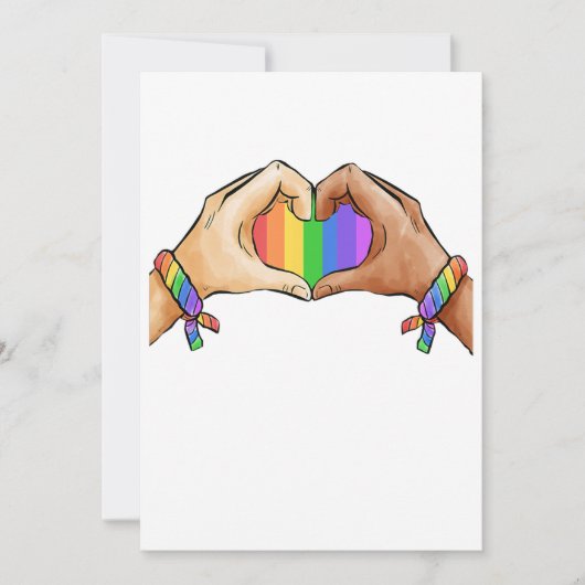 Gay ?Pride Clothing Lgbt Rainbow  Save The Date (Voorkant)