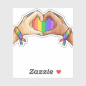 Gay ?Pride Clothing Lgbt Rainbow Sticker (Vel)