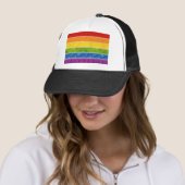 Gay Pride Colors Trucker Pet (In situ)