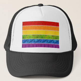 Gay Pride Colors Trucker Pet