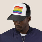 Gay Pride Colors Trucker Pet (In situ)
