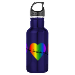 Gay Pride Custom Rainbow Love Bottle Waterfles