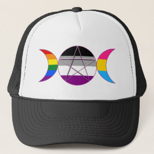 Gay Pride Demi Pan Goddess Symbol Trucker Pet