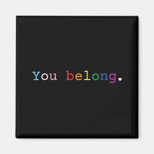 Gay Pride design met LGBT-ondersteuning en respect Magneet
