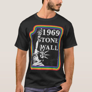 Gay Pride Distress LGBTQ Stonewall 1969 T-shirt