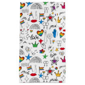 Gay Pride Doodle Pattern Klein Cadeauzakje (Voorkant)