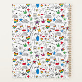 Gay Pride Doodle Pattern Planner (Achterkant)