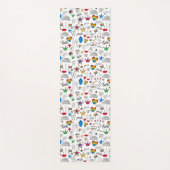Gay Pride Doodle Pattern Yogamat (Voorkant)