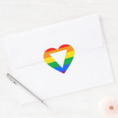 Gay Pride Driehoeksontwerp Hart Sticker (Envelop)