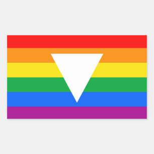 Gay Pride Driehoeksontwerp Rechthoekige Sticker