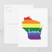 Gay pride du Wisconsin | Carte de la maison (Devant / Derrière)