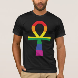 Gay Pride Egyptian Ankh T-shirt