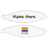 Gay Pride en Rainbow Flag met Jouw naam Basketbal (Panelen)