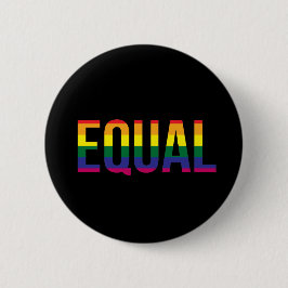 Gay Pride Equal Ronde Button 5,7 Cm