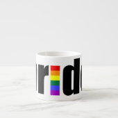 Gay Pride Espresso Kop (Voorkant)
