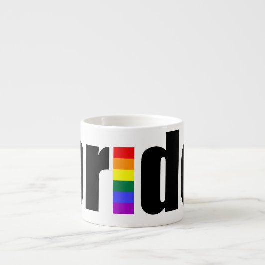 Gay Pride Espresso Kop (Voorkant)