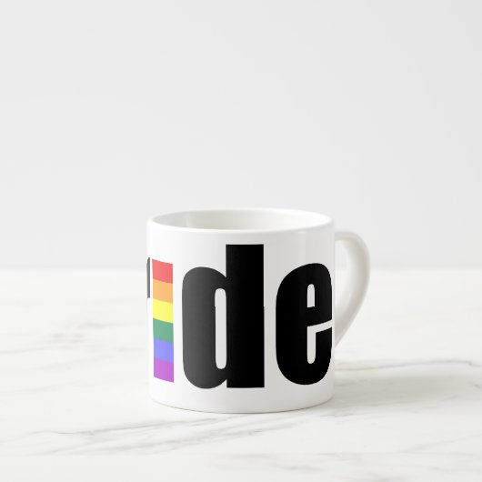 Gay Pride Espresso Kop (Voorkant rechts)