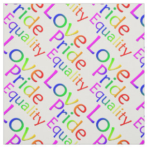 Gay Pride Fabric Rainbow Love Fabric Pride Fabric Stof