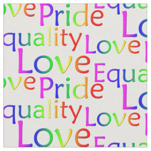 Gay Pride Fabric Rainbow Love Fabric Pride Fabric Stof