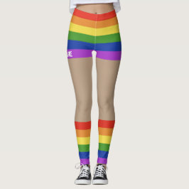 Gay Pride Faux Shorts & Benen Leggings