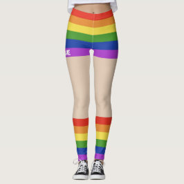 Gay Pride Faux Shorts & Benen Leggings