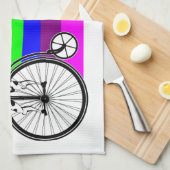 Gay pride fiets theedoek (Quarter Fold)