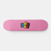 Gay Pride Fist Skateboard (Horizontaal)