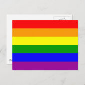 Gay Pride Flag Briefkaart (Voorkant / Achterkant)