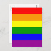 Gay Pride Flag Briefkaart (Voorkant / Achterkant)