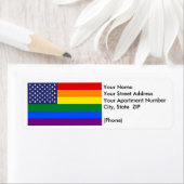 "GAY PRIDE FLAG" ETIKET (Insitu)