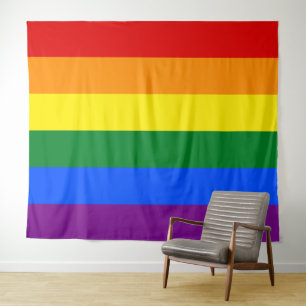 Gay Pride Flag Extra Large LGBT Wandkleed
