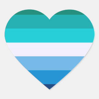 Gay Pride Flag Hart Sticker