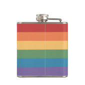 Gay Pride Flag Heathered Heupfles (Achterkant)