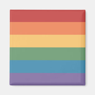 Gay Pride Flag Heathered Magneet