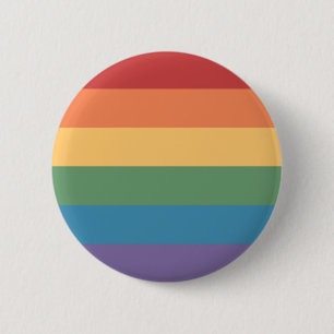Gay Pride Flag Heathered Ronde Button 5,7 Cm