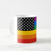 Gay Pride Flag Koffiemok (Voorkant links)