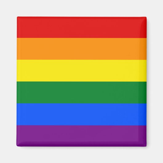 Gay Pride Flag LGBT Magnet Magneet (Voorkant)