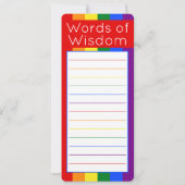 Gay Pride Flag LGBT Rainbow Bladwijzer (Achterkant)